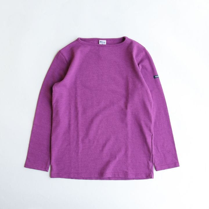 te001 HDCS BOATNECK BASQUE SHIRT RASPBERRY