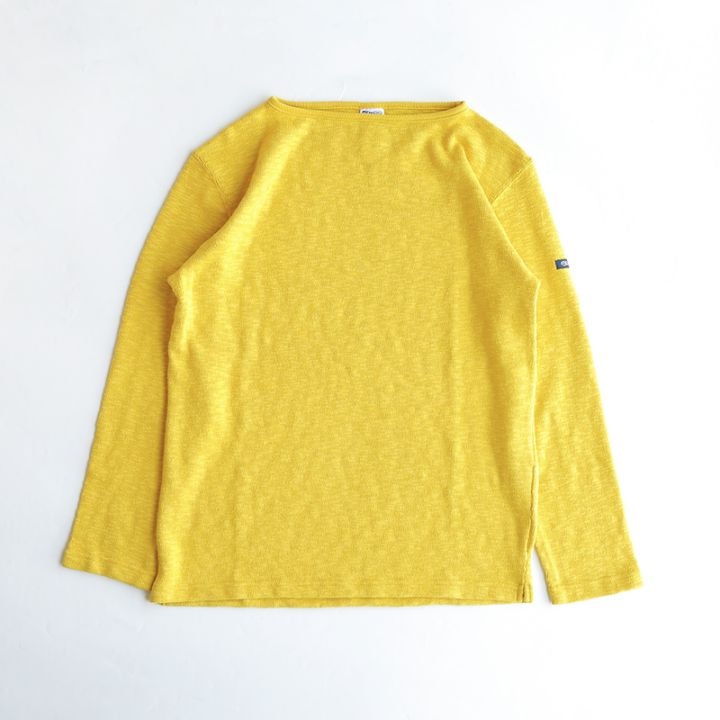 te002 TIEASY ORIGINAL BOATNECK SHIRT CUSTARD
