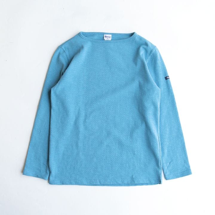 te001 HDCS BOATNECK BASQUE SHIRT SKY