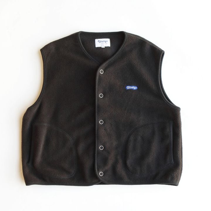 te0-33 TIEASY ANTI PILLING FLEECE VEST BLACK