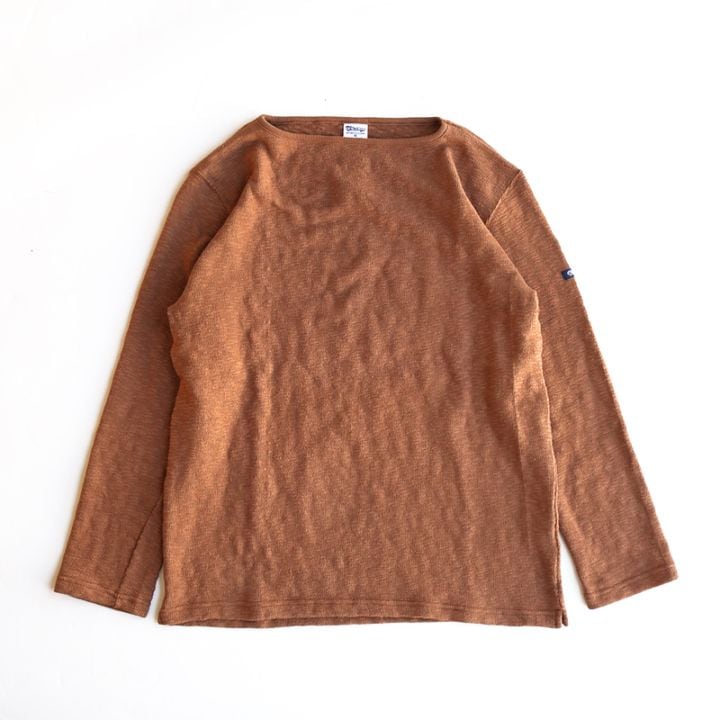te002 TIEASY ORIGINAL BOATNECK SHIRT COCOA BROWN