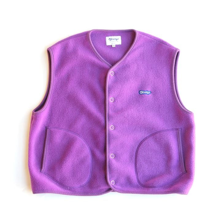 te0-33 TIEASY ANTI PILLING FLEECE VEST R-PURPLE