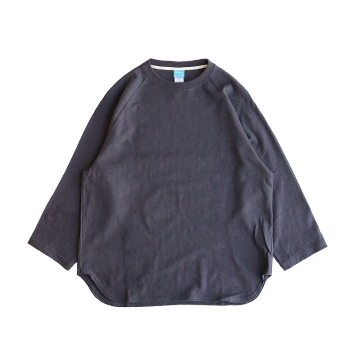 te001LT-CR34 HDCS LIGHT RAGLAN 3/4 CREW-T FADE BLACK