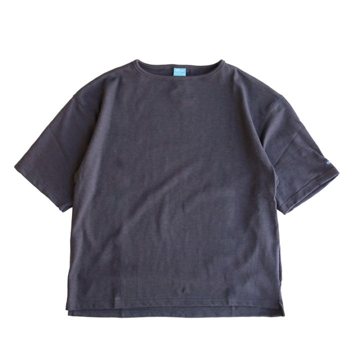 te001SS-LGT-BG HDCS LIGHT BIG BOAT NECK T FADE BLACK