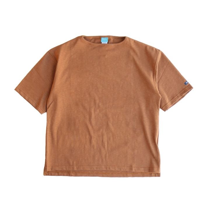 te001SS-LGT-BG HDCS LIGHT BIG BOAT NECK T COCOA BROWN