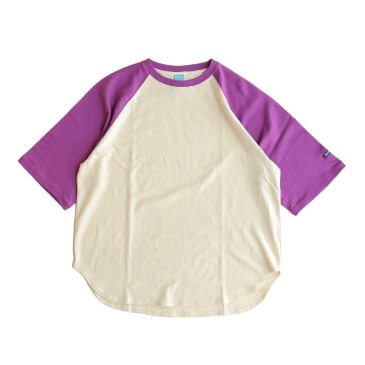 TE-001LT-12CR HDCS LIGHT RAGLAN RINGER-T NATURAL/RASPBERRY