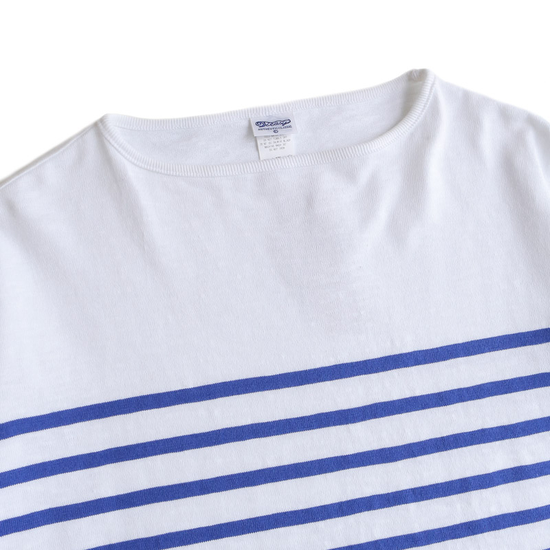 te001ds-bdkss HDCD KATANUKI DROP SHOULDER WHITE × ROYAL BLUE