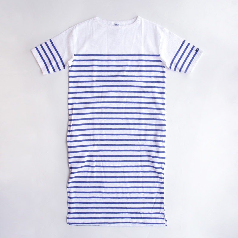 te001bdk-one3  KATANUKI S/S ONE PIEACE WHITE × ROYAL BLUE