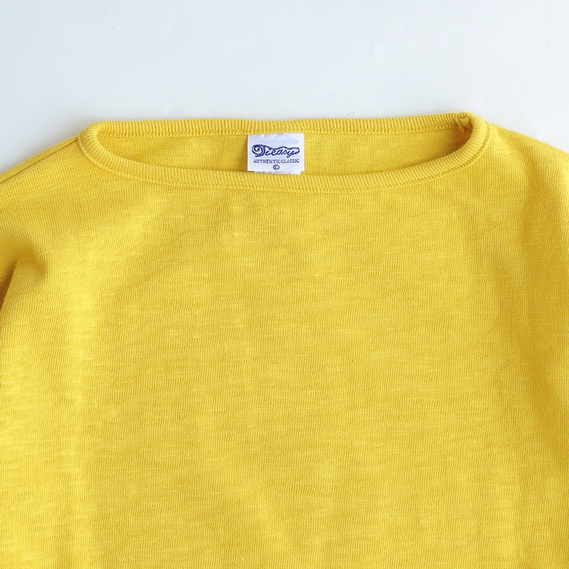 te001 HDCS BOATNECK BASQUE SHIRT CUSTARD