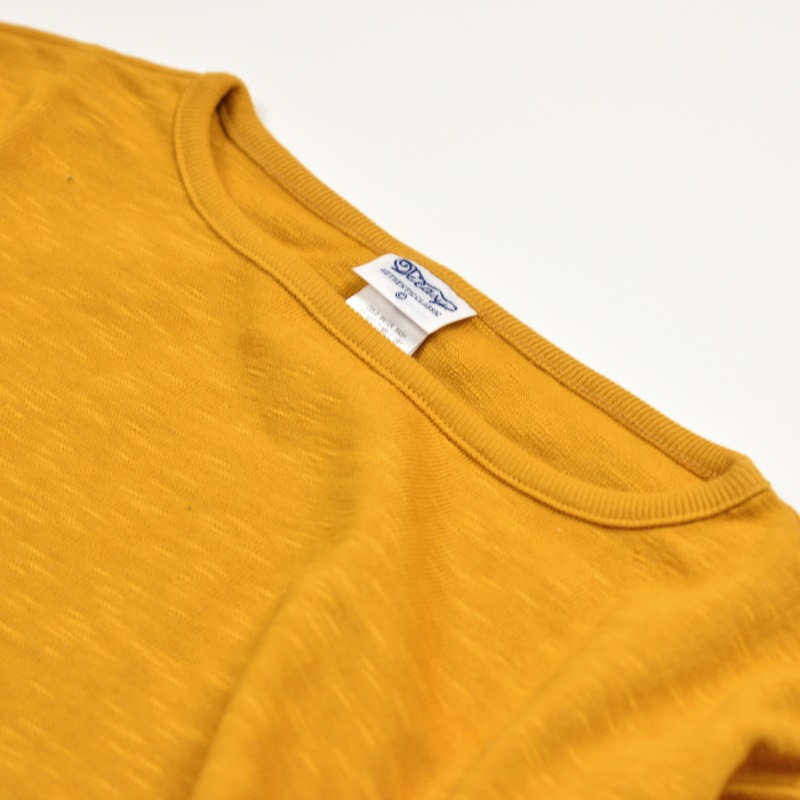 te001 HDCS BOATNECK BASQUE SHIRT MUSTARD