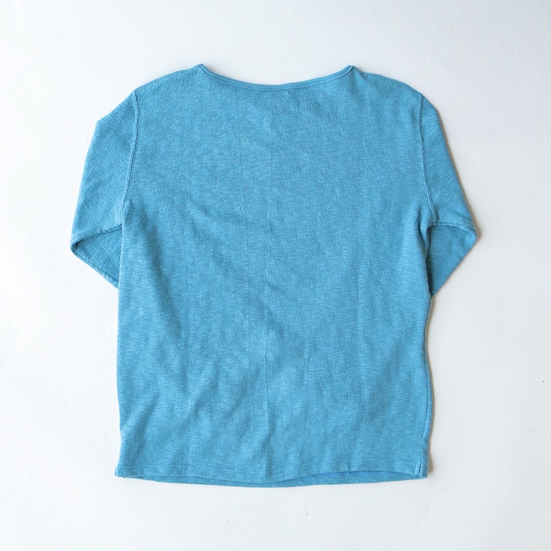 te002 TIEASY ORIGINAL BOATNECK SHIRT SKY