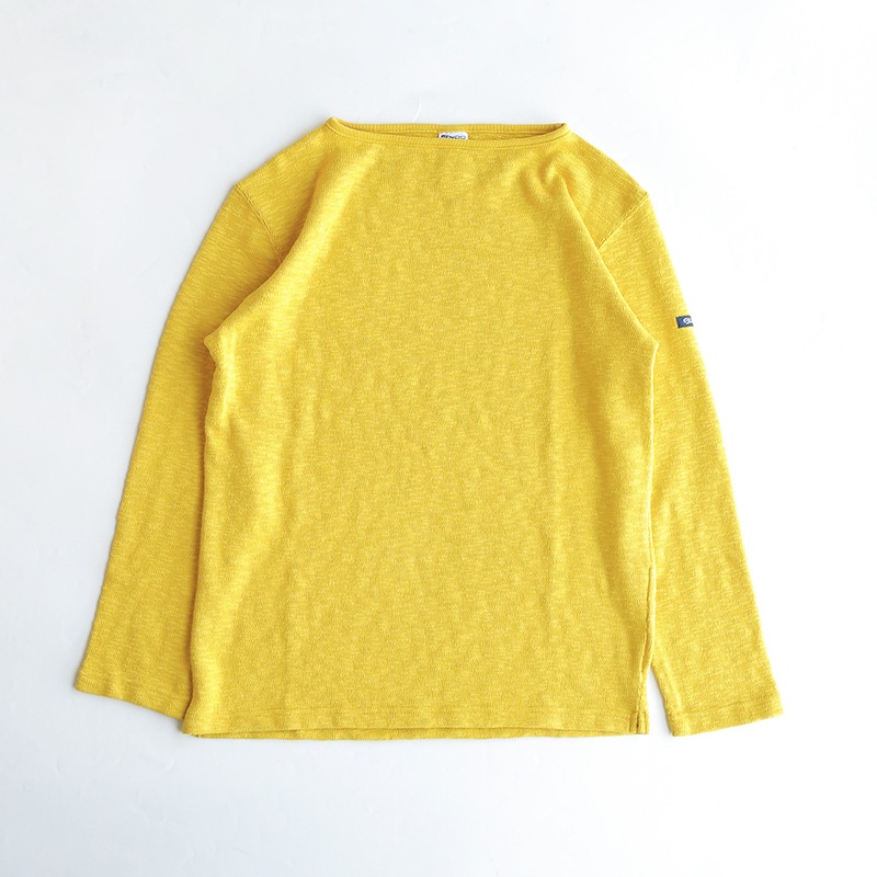 te002 TIEASY ORIGINAL BOATNECK SHIRT CUSTARD
