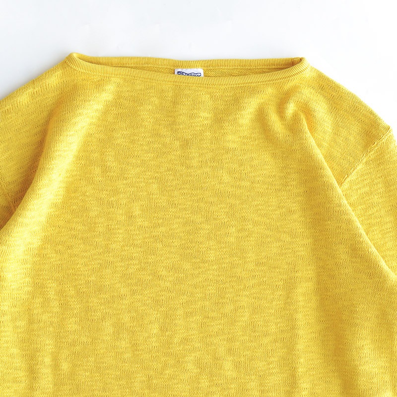 te002 TIEASY ORIGINAL BOATNECK SHIRT CUSTARD