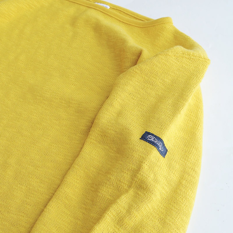 te002 TIEASY ORIGINAL BOATNECK SHIRT CUSTARD