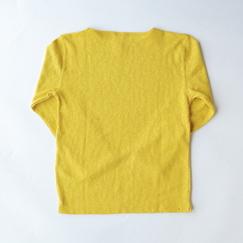 te002 TIEASY ORIGINAL BOATNECK SHIRT CUSTARD