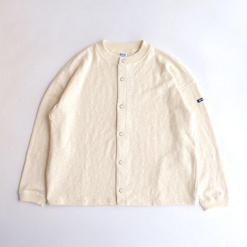 te002-SCDS-N Tieasy ORIGINAL SNAP CARDIGAN NATURAL