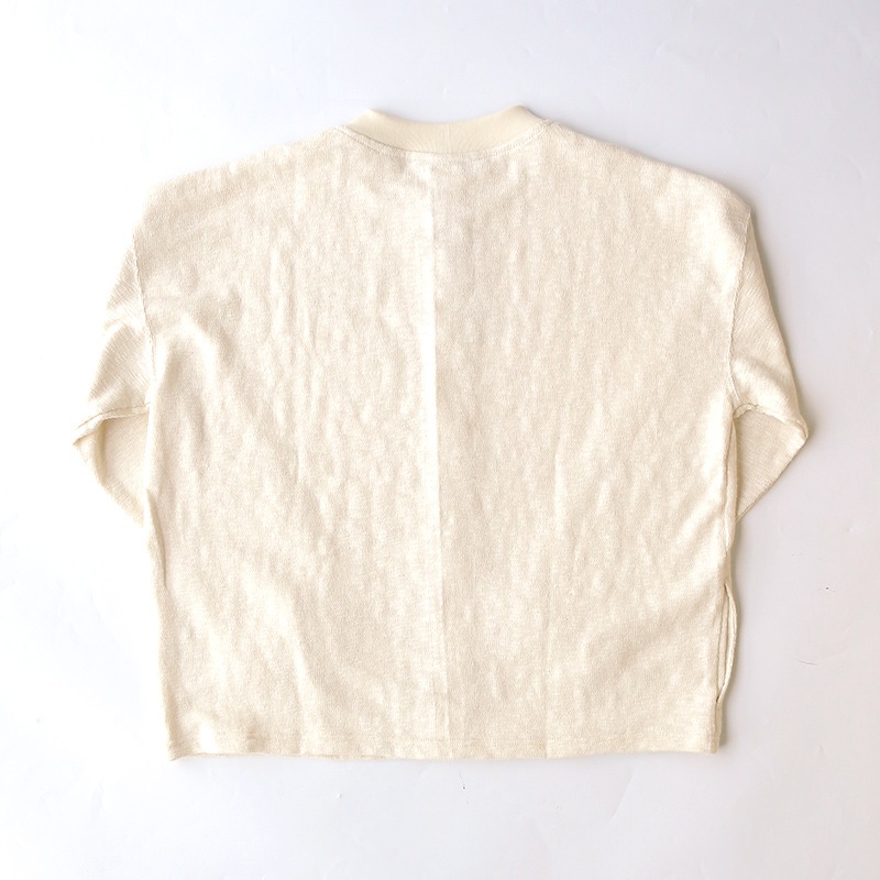 te002-SCDS-N Tieasy ORIGINAL SNAP CARDIGAN NATURAL