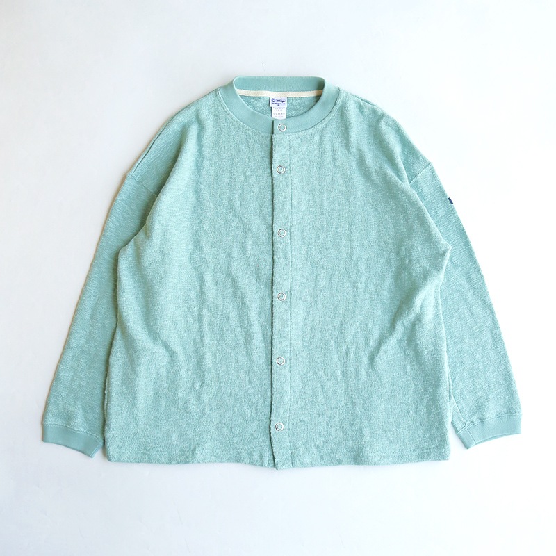 te002-SCDS-N Tieasy ORIGINAL SNAP CARDIGAN ANTIQUE GREY