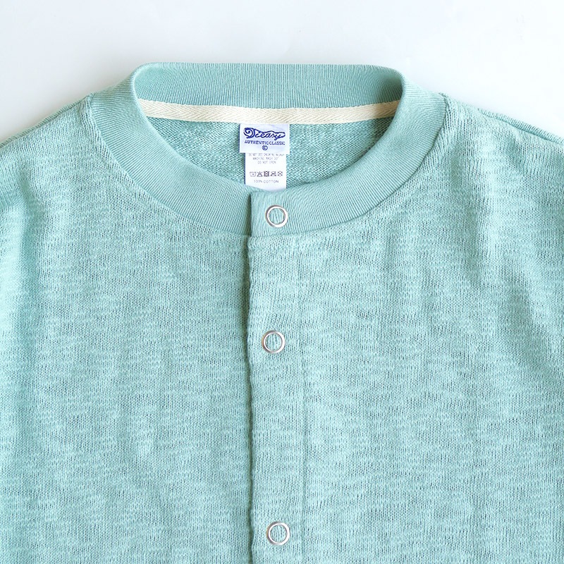 te002-SCDS-N Tieasy ORIGINAL SNAP CARDIGAN ANTIQUE GREY