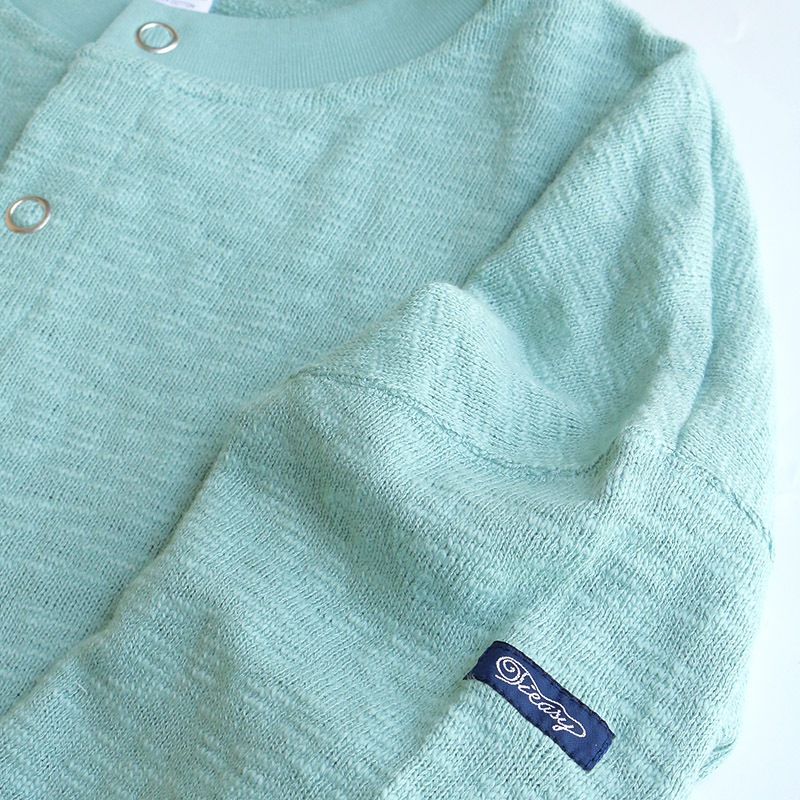 te002-SCDS-N Tieasy ORIGINAL SNAP CARDIGAN ANTIQUE GREY