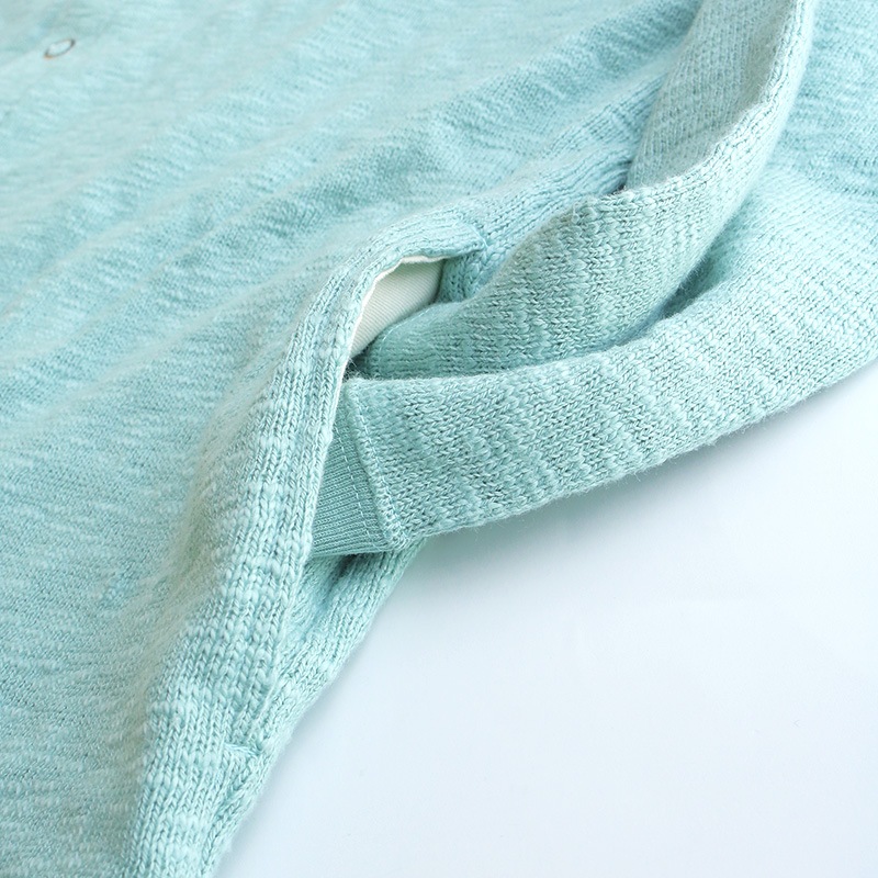 te002-SCDS-N Tieasy ORIGINAL SNAP CARDIGAN ANTIQUE GREY