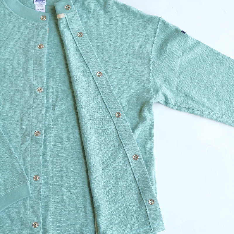 te002-SCDS-N Tieasy ORIGINAL SNAP CARDIGAN ANTIQUE GREY