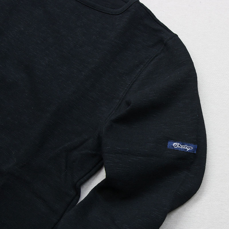 te001 HDCS BOATNECK BASQUE SHIRT BLACK