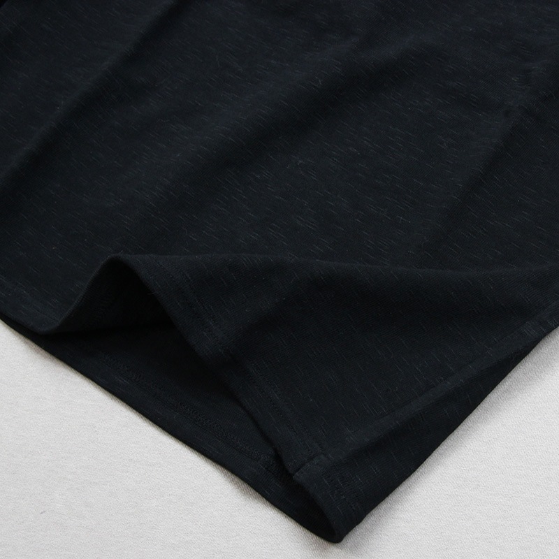 te001 HDCS BOATNECK BASQUE SHIRT BLACK