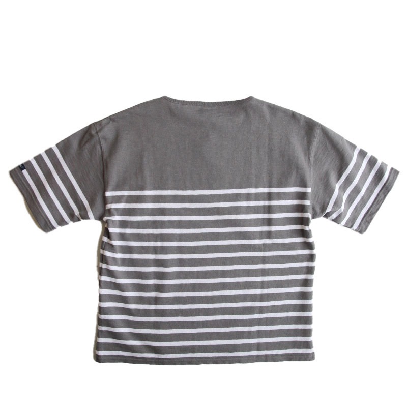 te001ss-bdbg-K HDCS BIG KATANUKI BOATNECK T DEAN GREY × WHITE