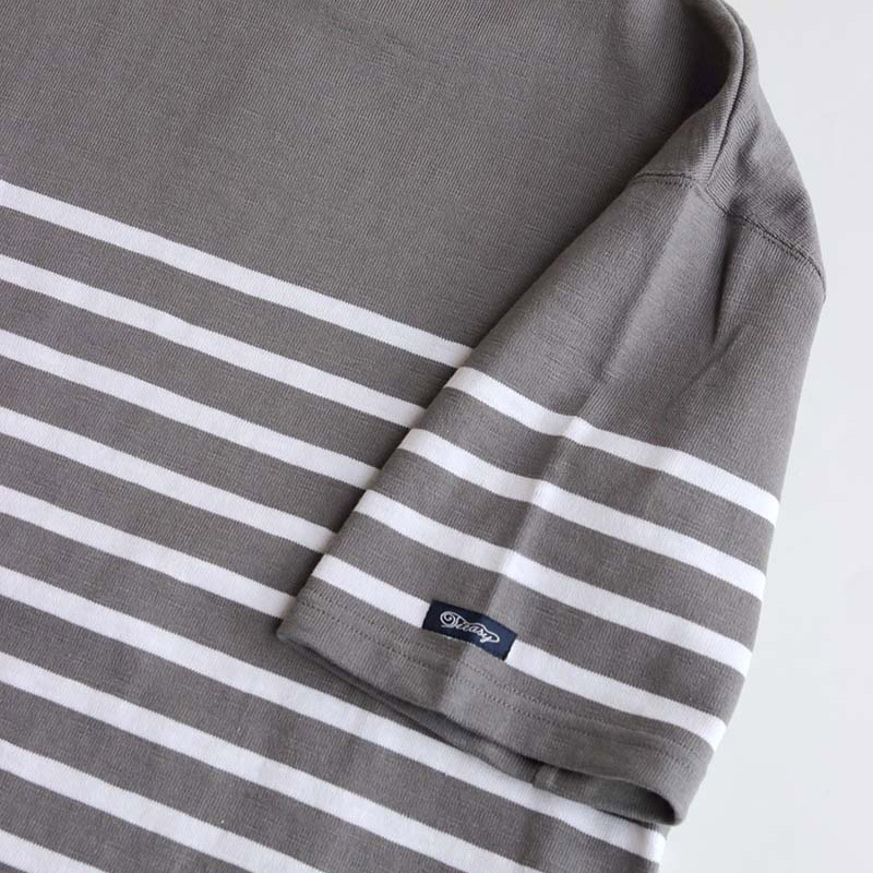 te001ss-bdbg-K HDCS BIG KATANUKI BOATNECK T DEAN GREY × WHITE