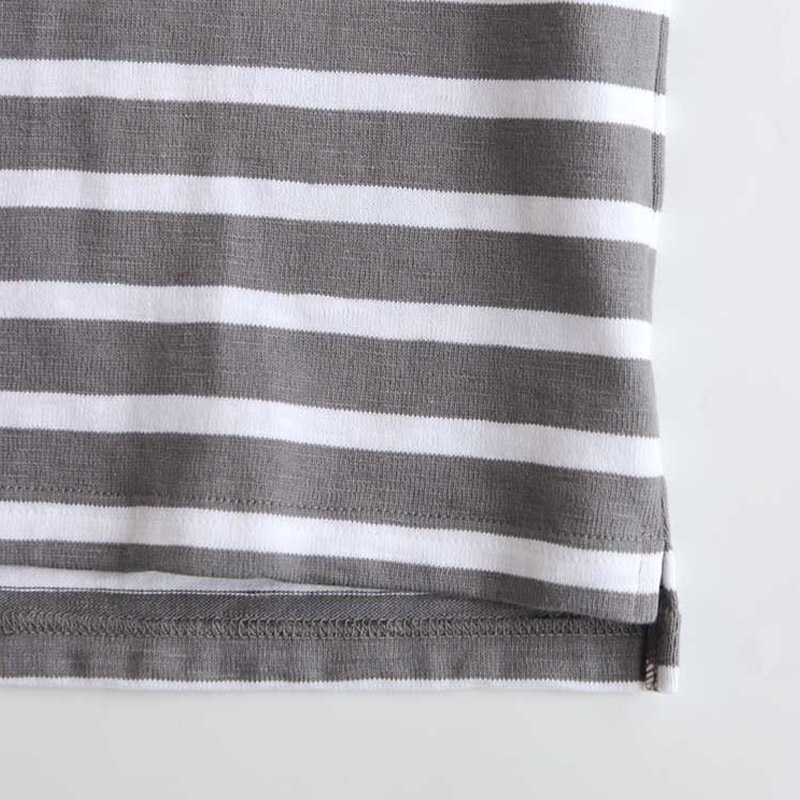 te001ss-bdbg-K HDCS BIG KATANUKI BOATNECK T DEAN GREY × WHITE