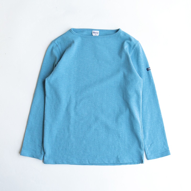 te001 HDCS BOATNECK BASQUE SHIRT SKY