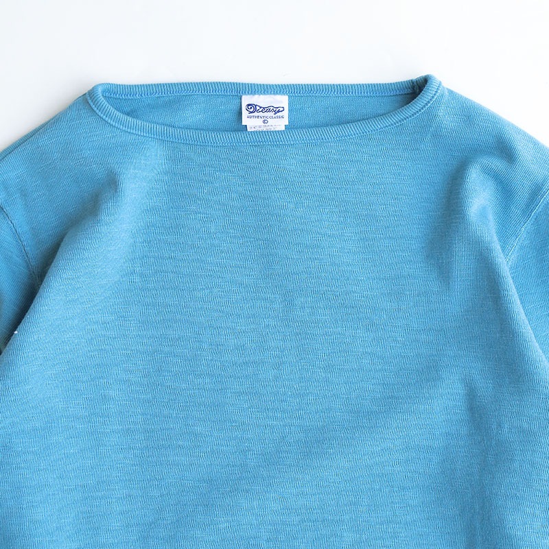 te001 HDCS BOATNECK BASQUE SHIRT SKY
