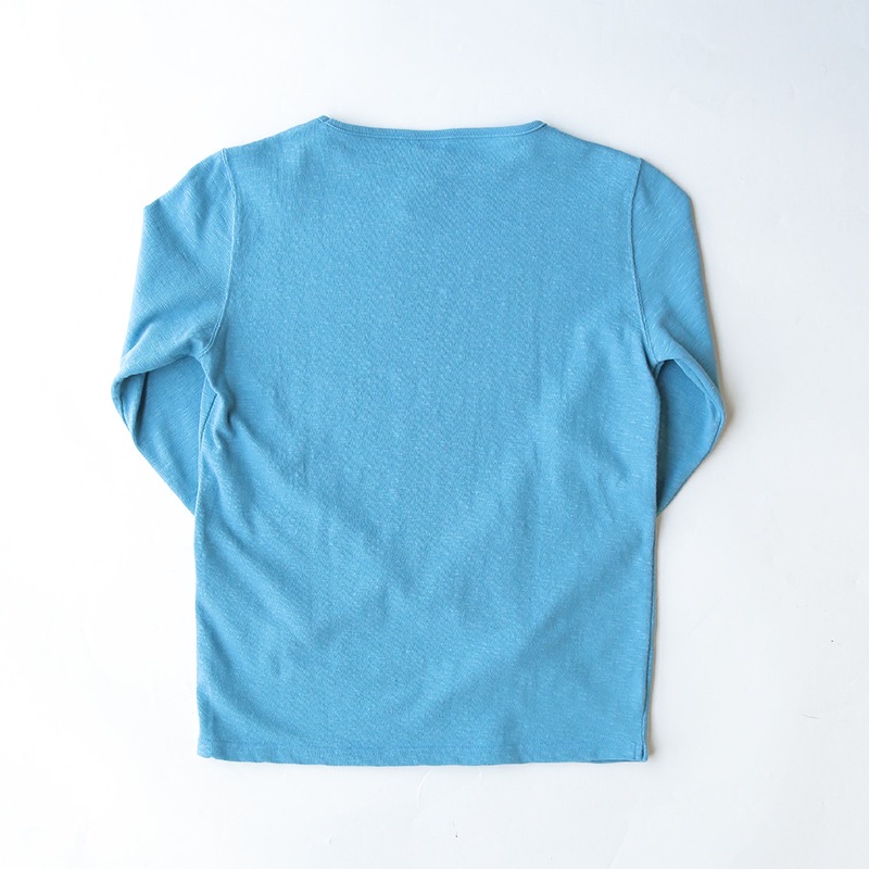 te001 HDCS BOATNECK BASQUE SHIRT SKY