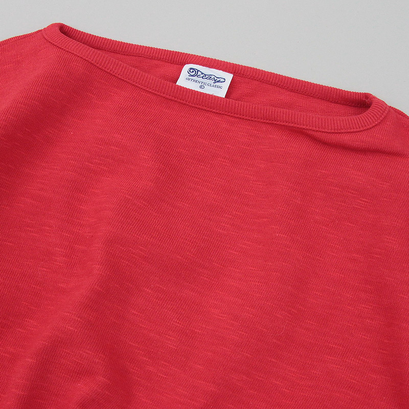 te001 HDCS BOATNECK BASQUE SHIRT OLD RED