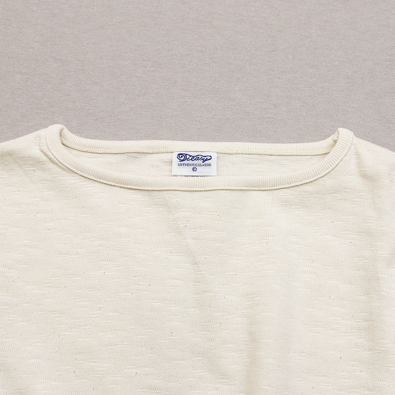 te001 HDCS BOATNECK BASQUE SHIRT NATURAL