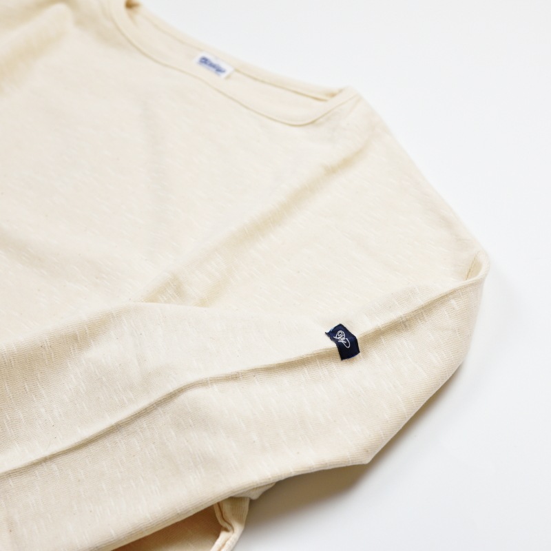 te001bg HDCS BIG BOATNECK SHIRT NATURAL