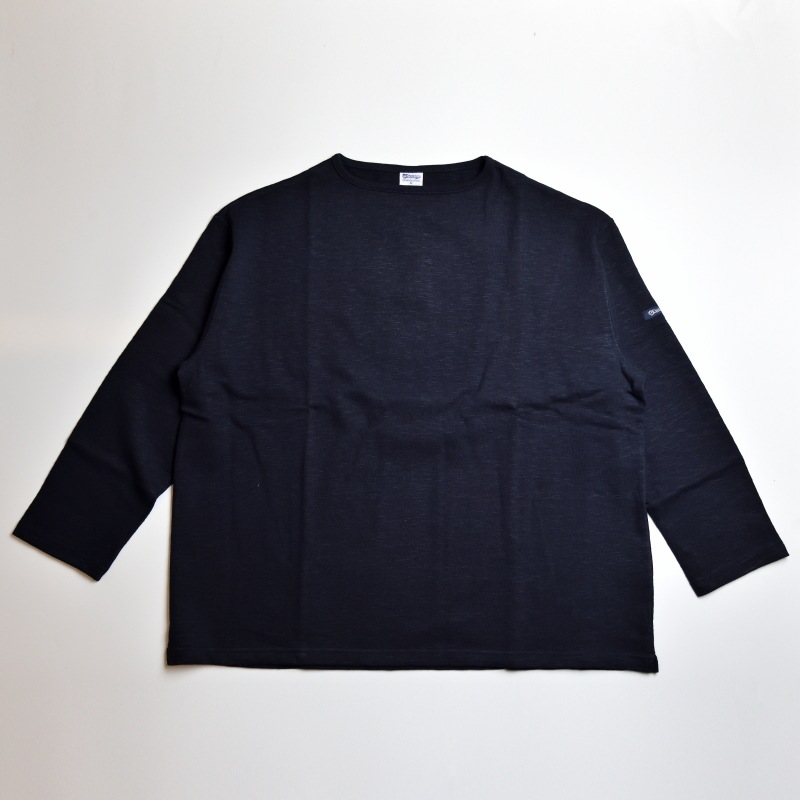 te001bg HDCS BIG BOATNECK SHIRT DK NAVY