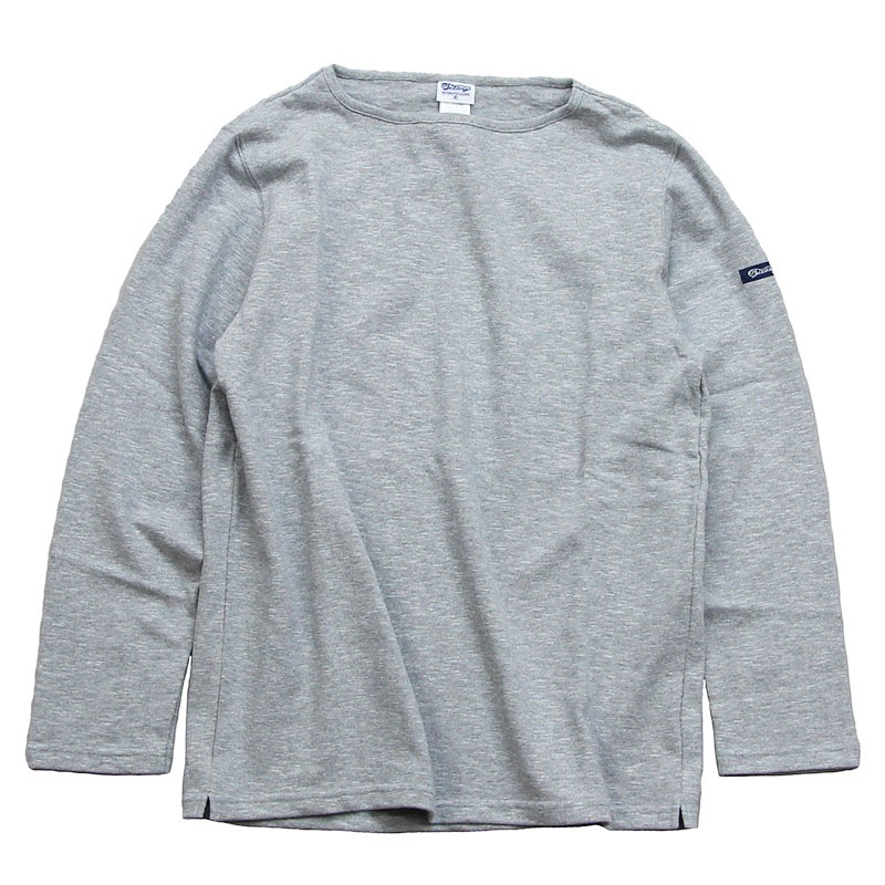 te001 HDCS BOATNECK BASQUE SHIRT MIX GREY