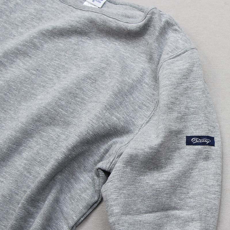 te001 HDCS BOATNECK BASQUE SHIRT MIX GREY