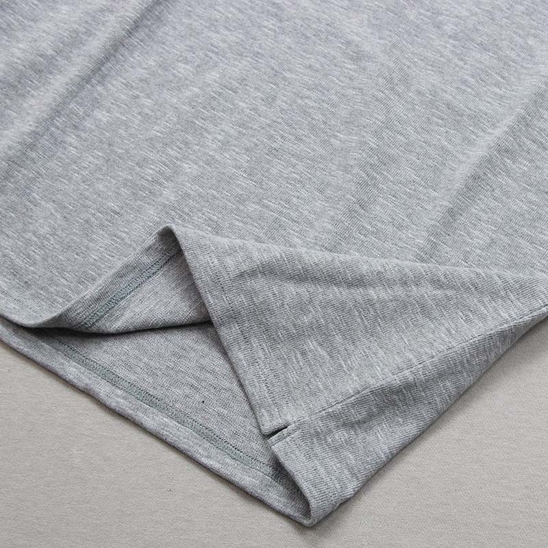 te001 HDCS BOATNECK BASQUE SHIRT MIX GREY