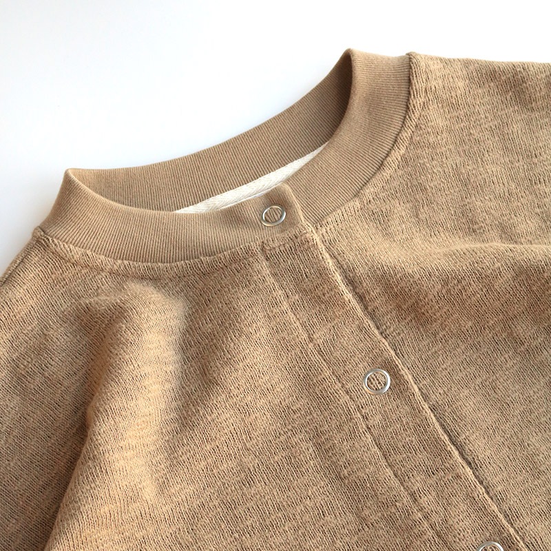 te002L-SCD Tieasy ORIGINAL  LADY’S SNAP CARDIGAN MOCA