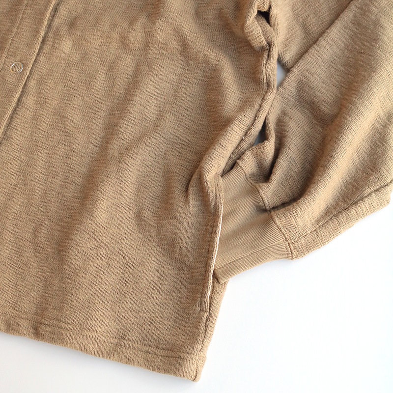 te002L-SCD Tieasy ORIGINAL  LADY’S SNAP CARDIGAN MOCA