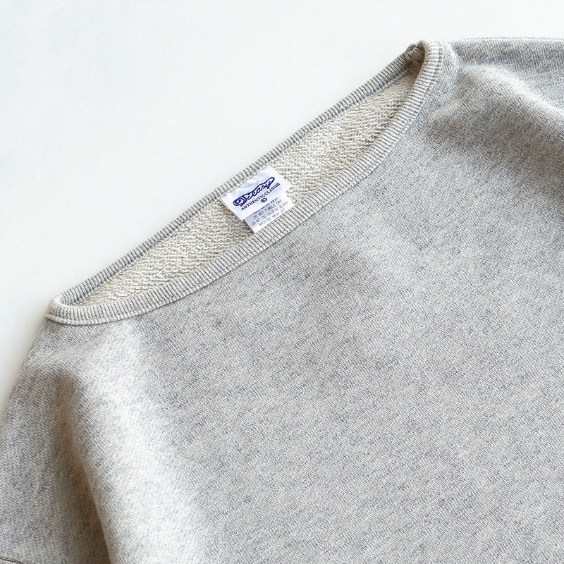 te125d/HDCS SWEAT BOATNECK BASQUE SHIRTS MIX GREY