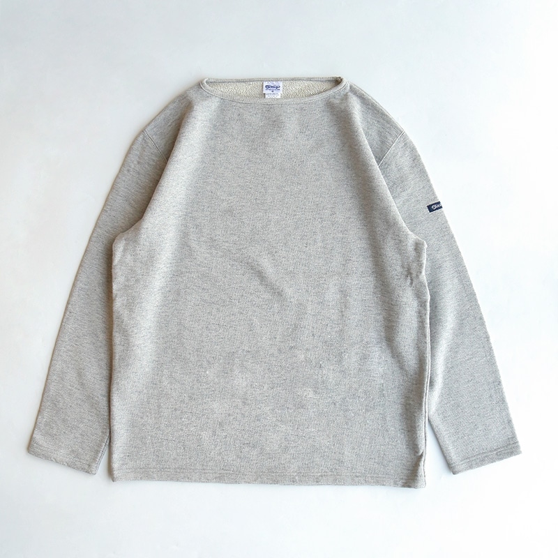 te125d/HDCS SWEAT BOATNECK BASQUE SHIRTS MIX GREY