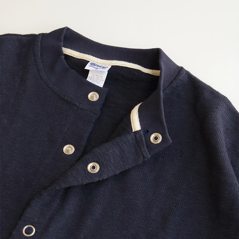 te002-SCDS-N Tieasy ORIGINAL SNAP CARDIGAN DK NAVY