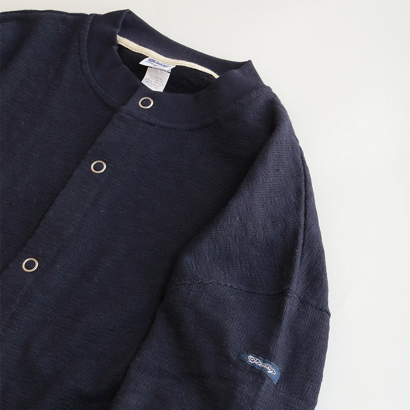 te002-SCDS-N Tieasy ORIGINAL SNAP CARDIGAN DK NAVY