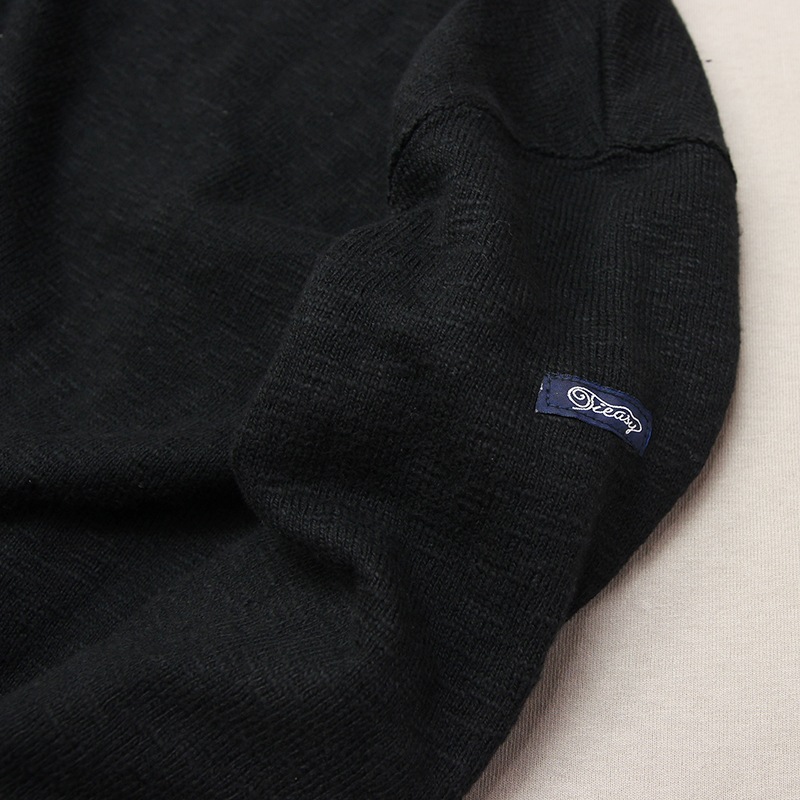 te002ds ORIGINAL DROP SHOULDER T  BLACK