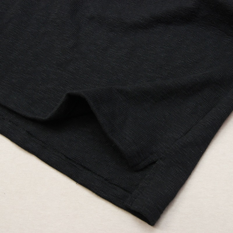 te002ds ORIGINAL DROP SHOULDER T  BLACK