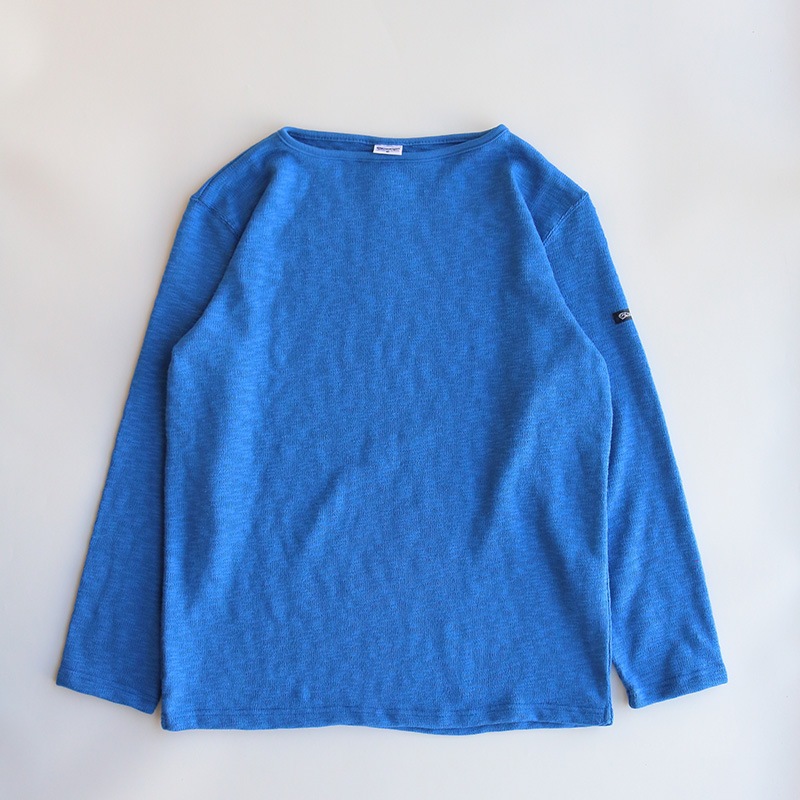 te002 TIEASY ORIGINAL BOATNECK SHIRT ANTIQUE BLUE